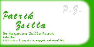patrik zsilla business card